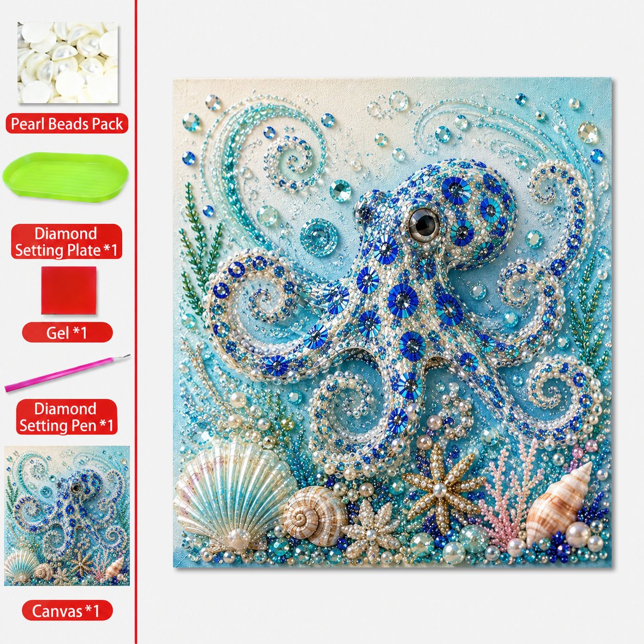 🔥 49% OFF 🌊✨ Ocean Theme Pearl Art DIY Kit