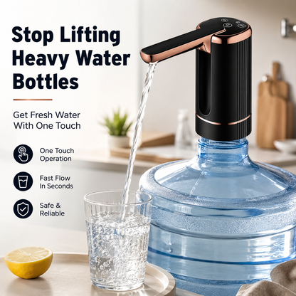 💧Foldable Electric Water Pump | One-Touch Gallon Bottle Dispenser
