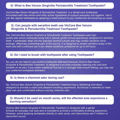 🦷VioCore Bee Venom Gingivitis & Periodontitis Treatment Toothpaste