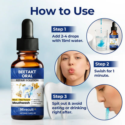 Mirecult® Oral Repair Drops|Supports Gum Health • Whitens Teeth • Removes Surface Stains