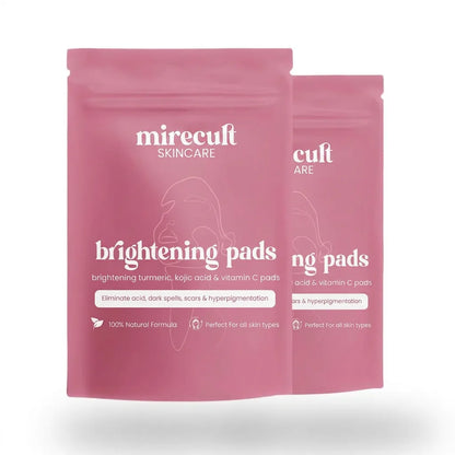mirecult Brightening Turmeric & Kojic Acid Pads With anti-aging, hydrating, firming, lifting, skin-repairing, and spot-correcting benefits for a more even, clearer complexion.