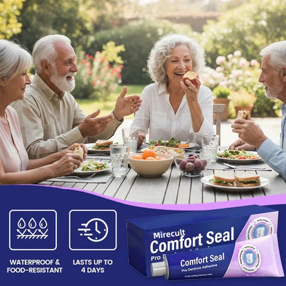 🔥 LIMITED SPECIAL OFFER 🔥 Mirecult® Comfort Seal Pro Denture Adhesive🦷💜FDA Certified (Clinically Proven 96- Hour Lock Hold for Secure, Comfortable & Zinc-Free Denture Fit)