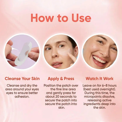 Mirecult MicroGlow Patches | Soothe eye area, reduce puffiness and fade wrinkles