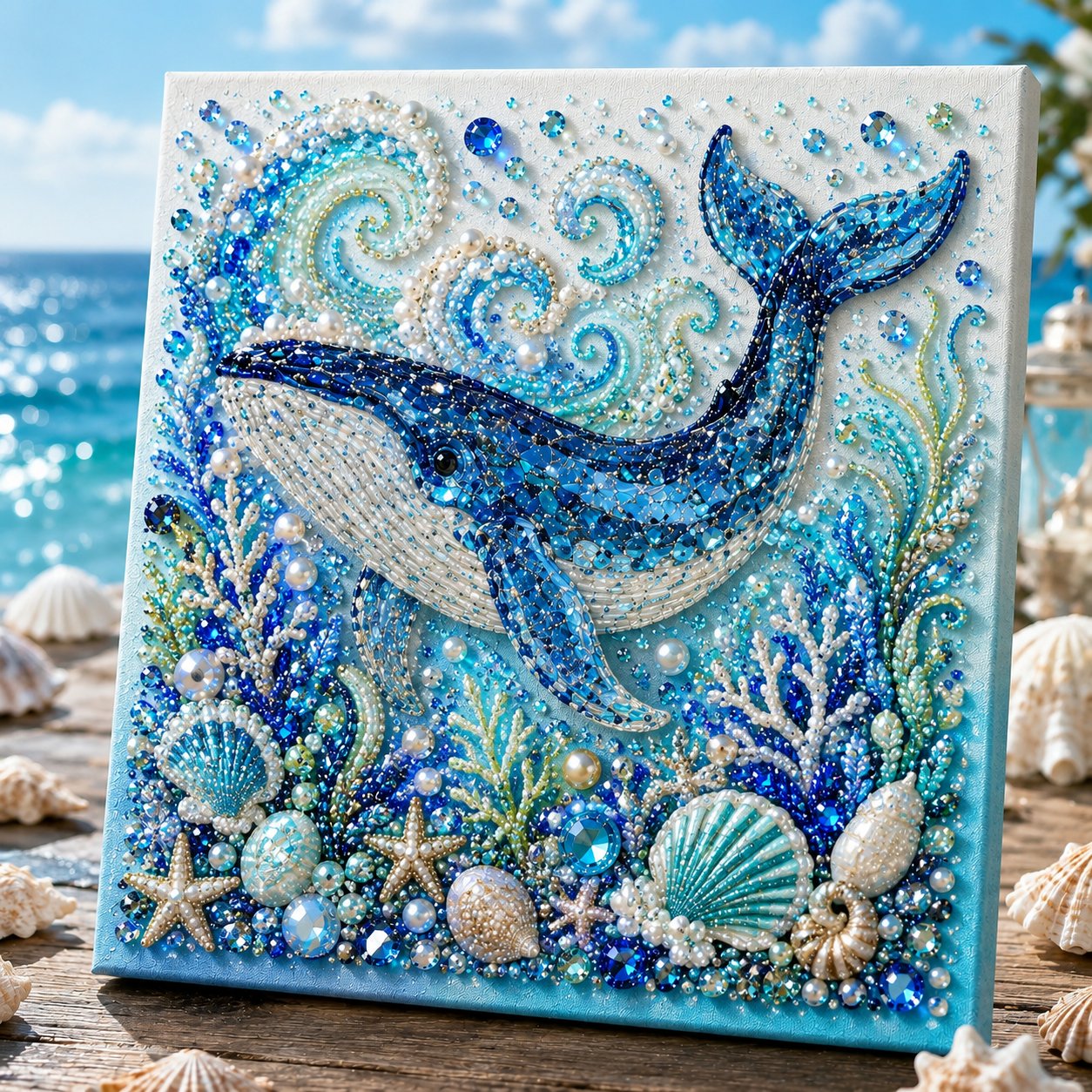 🔥 49% OFF 🌊✨ Ocean Theme Pearl Art DIY Kit