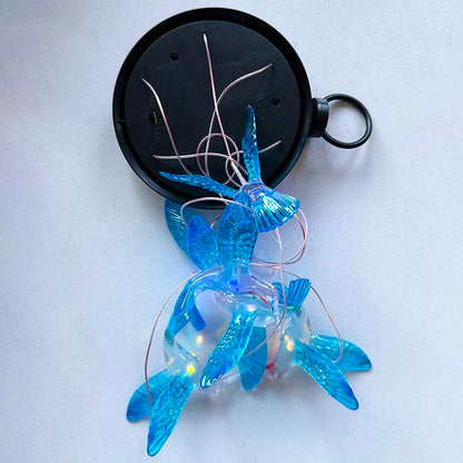 🐦Solar Hummingbird Wind Chimes – Magical Color-Changing Garden Decor