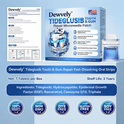 🦷 Tideglusib Fast‑Dissolving Tooth & Gum Repair Oral Strips ✨