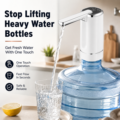 💧Foldable Electric Water Pump | One-Touch Gallon Bottle Dispenser