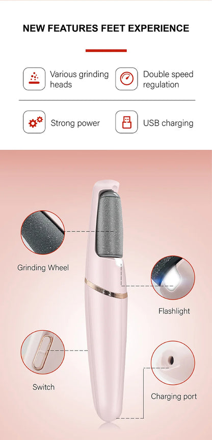 Flash Sale: 50% OFFRechargeable Electric Foot File Callus Remover with LED Display