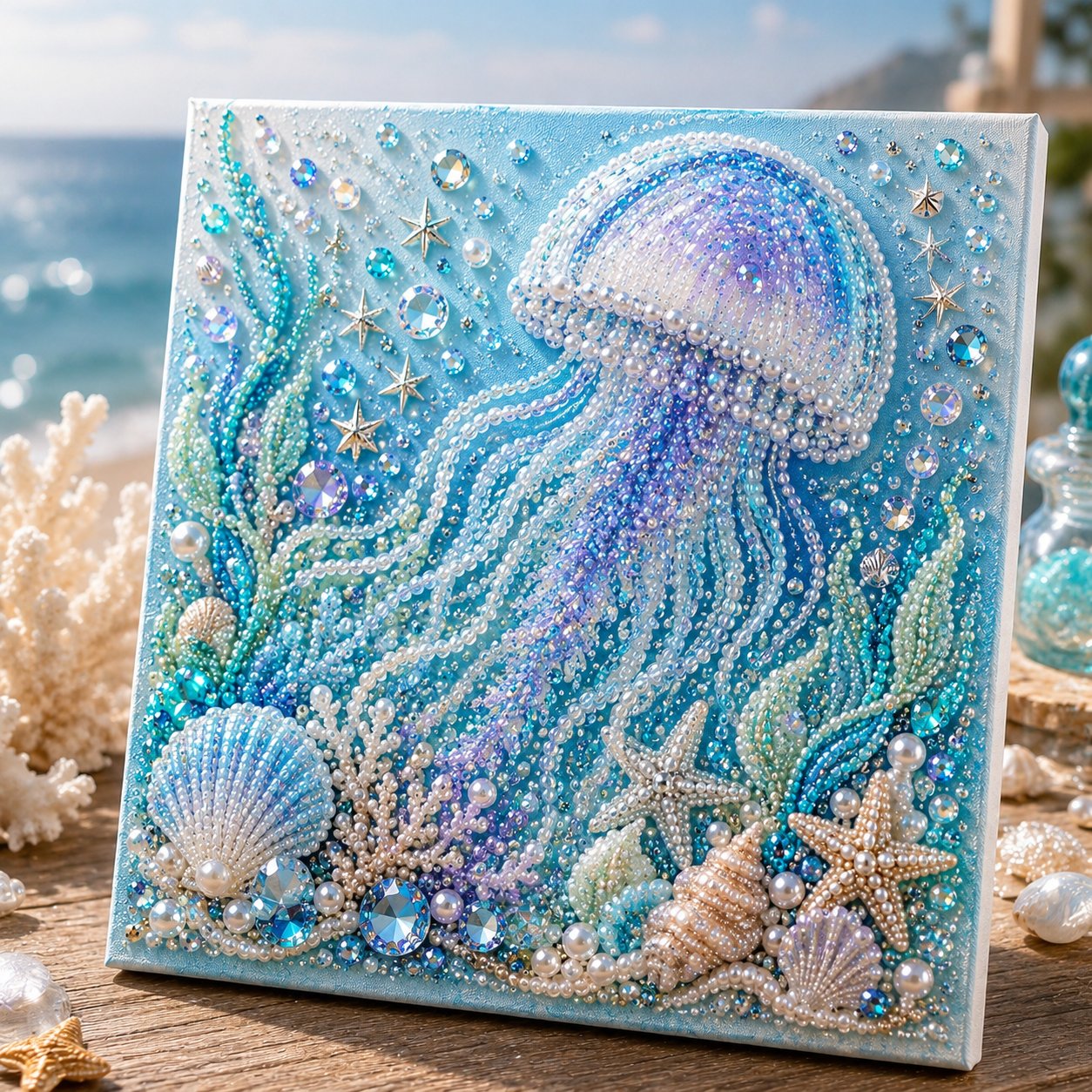 🔥 49% OFF 🌊✨ Ocean Theme Pearl Art DIY Kit