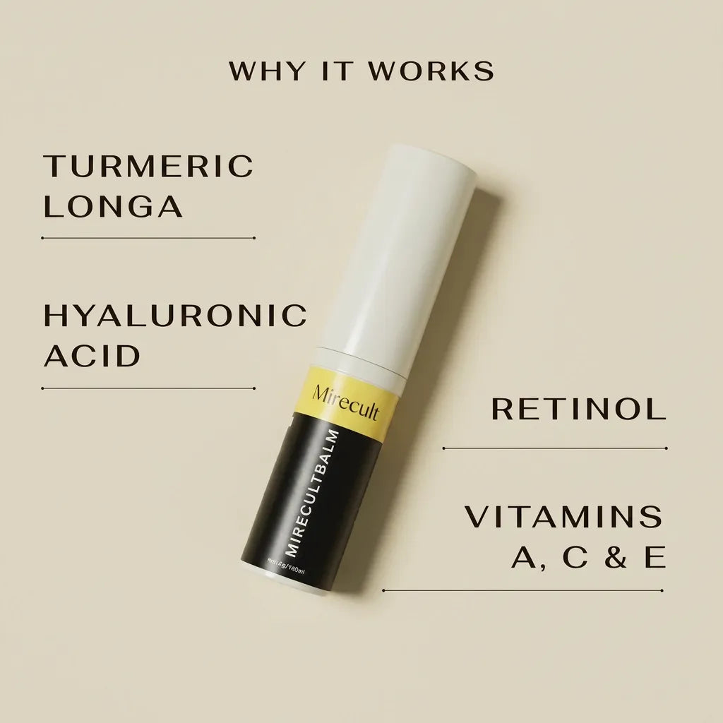 Mirecult🔥Eye Balm with Turmeric and Retinol for Puffy Eyes & Dark Circles – Vegan